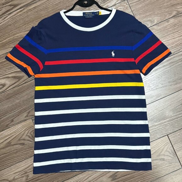 Polo Ralph Lauren Striped Cotton Crewneck Tee – Size M – NWOT - Picture 3 of 15